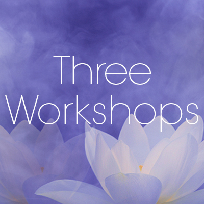 3 WORKSHOPS: April 13/14, July 13/14, October 19/20